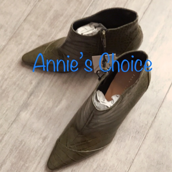 ZARA Ankle Boots:Khaki, US 6.5, 7.5, 8/EUR 37, 38, 39 - Picture 6 of 8
